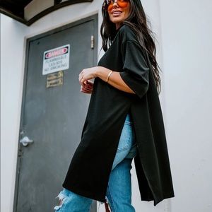 Dressed in Lala - Icon Mock Neck Top in Black NEW